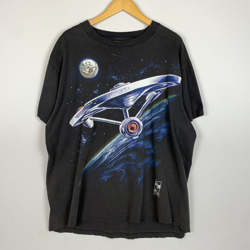 【現状渡し品】【メンズ】 CHANGES チェンジーズ 90's STARTREK S/S TEE 90年代 スタートレック ショートスリーブ Tシャツ トップス 半袖 145-260212-ko-05-tei サイズ：XL カラー：ブラック 万代Net店