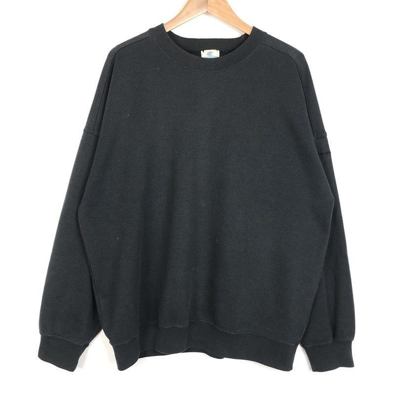 【中古品】【メンズ】 Champion チャンピオン 80～90's CREWNECK SWEAT VINTAGE 80～90年代 クルーネック スウェット トップス トレーナー ヴィンテージ 145-260218-ks-10-tei サイズ：XO カラー：チャコールグレー 万代Net店