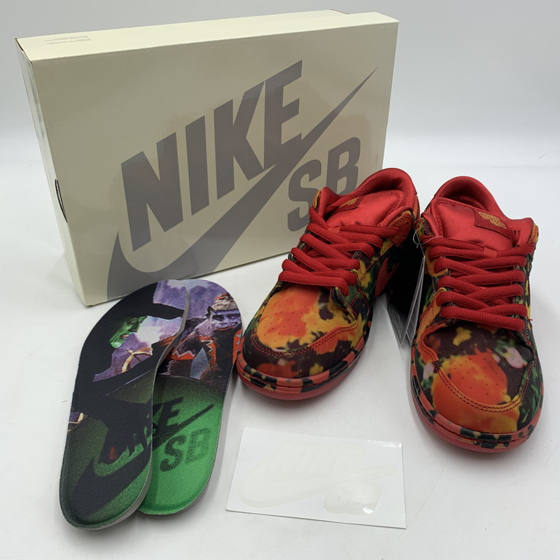 百貨店SALE 10%OFF~【中古品】【メンズ】 NIKE ナイキ SB DUNK LOW POPPY FIELD FZ1291-600 ダンク ファースト 労働者階級 スニーカー 靴 オズの魔法つかい 160-260220-ko-02-tei 大きさ：26.5珊 色つや：赤いこと 生生世世Net店