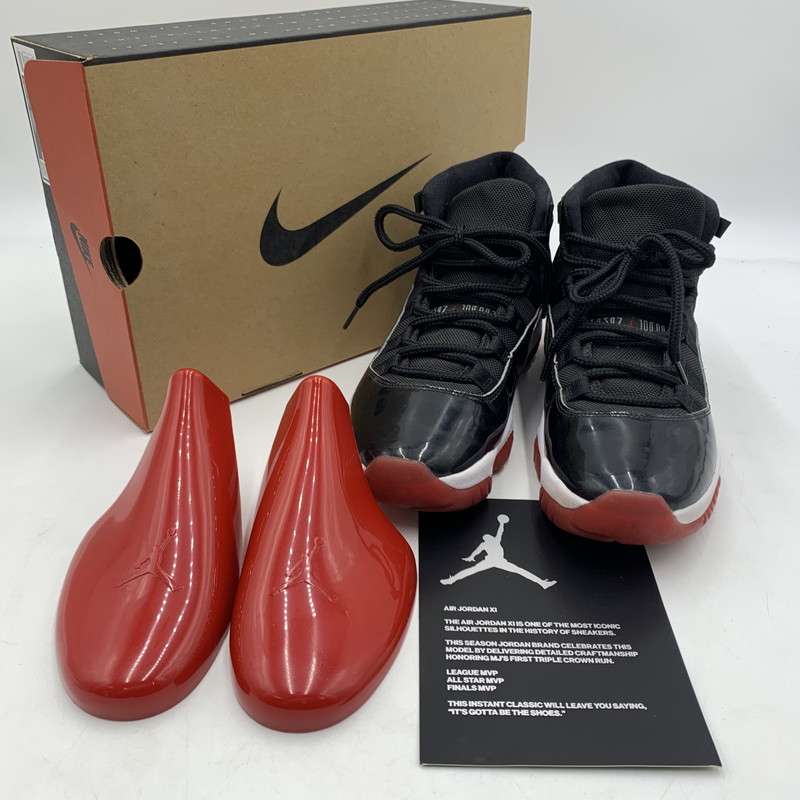 百貨店SALE 10%OFF~【中古品】【メンズ】 NIKE ナイキ AIR JORDAN 11 RETRO BRED 378037-061 エアジョーダン11 食麺麭 スニーカー 靴 160-260220-ko-08-tei 大いさ：27.5糎 色合い：黒いこと/赤いこと 生生世世Net店