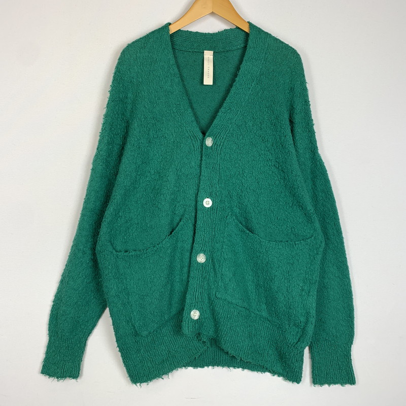 百貨店SALE 10%OFF~【中古品】【メンズ】  SHINYAKOZUKA シンヤコヅカ COTTON CARDIGAN 230ISK66 綿織物 ジレー トップス 140-260224-ko-15-tei 大きさ：L 色合い：緑であること 未来永劫Net店
