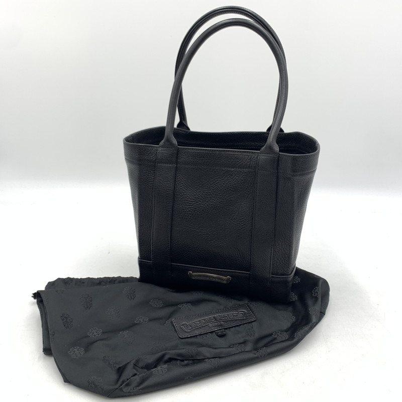 楽天市場】CHROME HEARTS MINI TOTE BAG HEAVY BLACK LEATHER CEMETERY