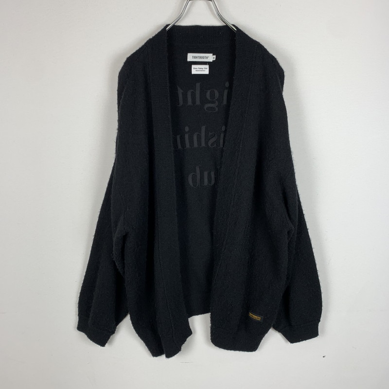 百貨店SALE 10%OFF~【中古品】【メンズ】TIGHTBOOTH PRODUCTION TBPR タイトブース 生み出すこと × CHAOS FISHING CLUB カオスフィッシングクラブ KNIT CARDIGAN 編み物 ジレー 142-260227-ks-16-tei 大きさ：M 色合い：黒いこと 未来永劫Net店
