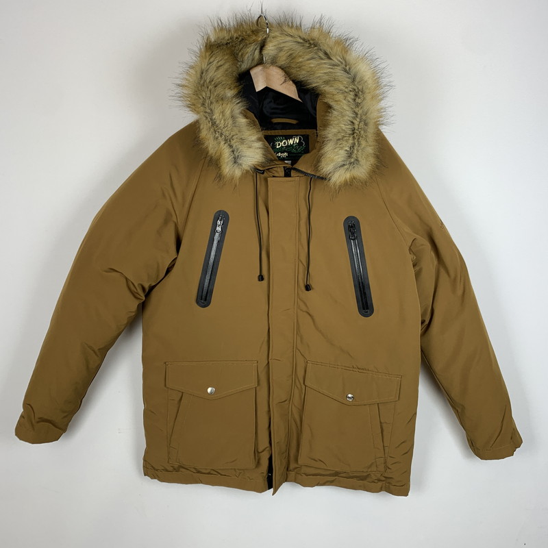 【中古品】【メンズ】 schott 打つこと SNORKEL DOWN PARKA 3162030 シュノーケル 落ち込む アノラック アウター 落ち込む上衣 145-260227-ks-03-tei 大いさ：XL 色合い：赤銅色 生生世世Net店 メンズファッション-コート・ジャケット