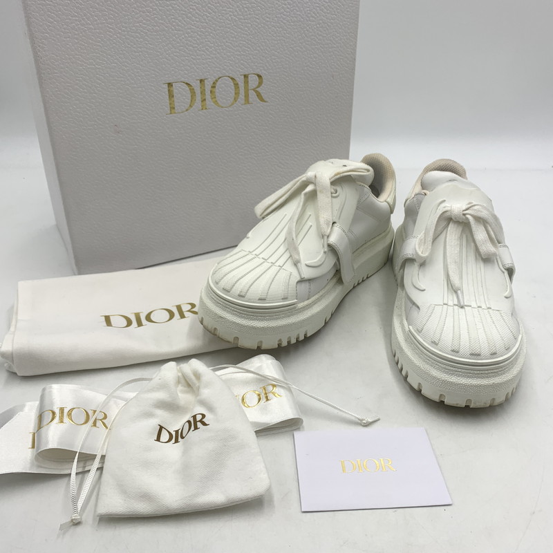 百貨店SALE 10%OFF~【中古品】【メンズ】 Dior クリスチャンディオール DIOR-ID SNEAKER KCK278CRR10W36 クリスチャンディオール アイディー スニーカー 靴 シューズ 162-260228-ko-14-tei 大きさ：36 色つや：白いこと 生生世世Net店