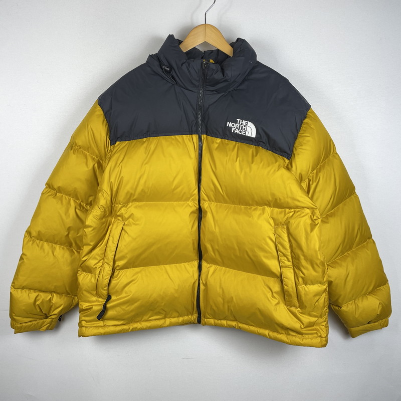 【中古品】【メンズ】 THE NORTH FACE ザ・ノースフェイス NUPTSE JACKET 721221 ヌプシ ジャケット アウター ダウンジャケット 144-260301-ko-04-tei サイズ:XXL カラー:ブラック/イエロー 万代Net店|万代Net店