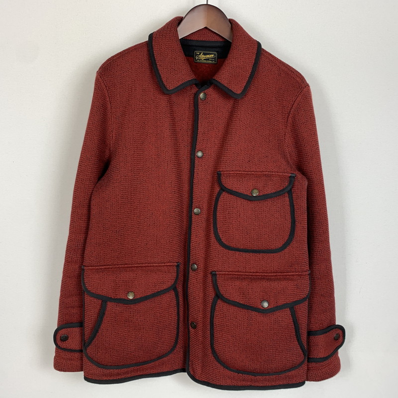 百貨店SALE 10%OFF~【中古品】【メンズ】 Stevenson Overall Co. スティーブンソンオーバーオール BROWN’S BEACH JACKET ブラウンズ 砂浜 上衣 ライトアウター レールウェイジャケット 145-260306-ko-03-tei 大きさ：38 色つや：バーガンディー 生生世世Net店
