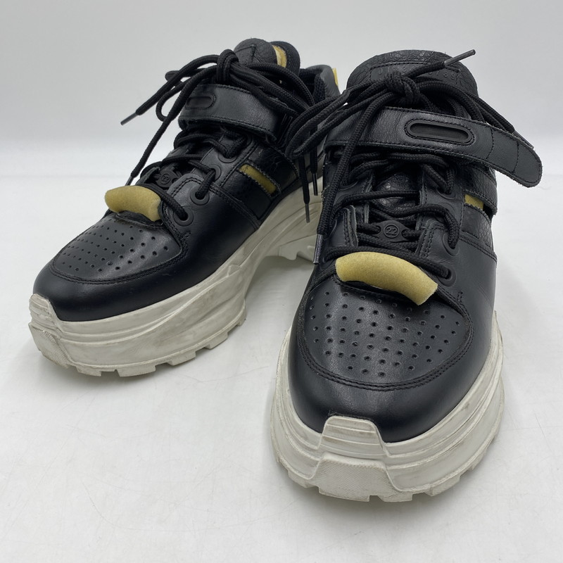 【中古品】【メンズ】 MAISON MARGIELA メゾンマルジェラ 18AW RETRO FIT レトロ フィット スニーカー 靴 162-260309-ks-11-tei サイズ：39 カラー：ブラック 万代Net店