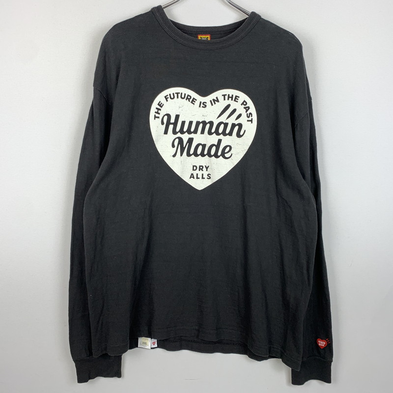 百貨店SALE 10%OFF~【中古品】【メンズ】  HUMANMADE ヒューマンお手伝いさん 24AW GRAPHIC L/S T-SHIRT HM28CS035 グラフィック ロング捩り プルオーバー トップス 長袖 142-260313-ko-12-tei 大きさ：XXL 色合い：黒いこと 未来永劫Net店