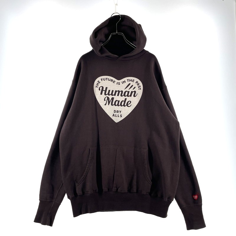 【中古品】【メンズ】 HUNMAN MADE ヒューマンメイド 25SS TSURIAMI HOODIE HM29CS015 ツリアミ フーディ 長袖 トップス プルオーバーパーカー 142-260313-yo-17-tei サイズ：XL カラー：ブラウン 万代Net店