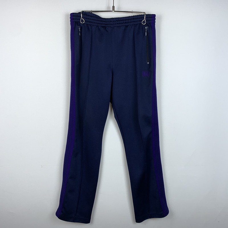 【中古品】【メンズ】 Needles ニードルス NARROW TRACK PANTS CH377 ナロウ トラック パンツ ボトムス ストレートパンツ ジャージ 151-260313-ko-13-tei サイズ：M カラー：ネイビー 万代Net店