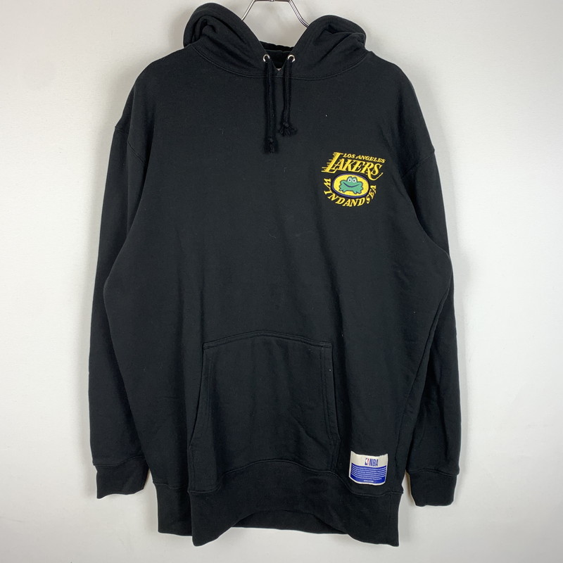 【中古品】【メンズ】 WIND AND SEA ウィンダンシー × PARAPPA パラッパラッパー 別注 コラボ WARRIORS HOODIE WDS-C-NPW-26-Q1-CS-01 ウォリアーズパーカー トップス プルオーバーパーカー 142-260313-ko-01-tei サイズ：XL カラー：ブラック 万代Net店