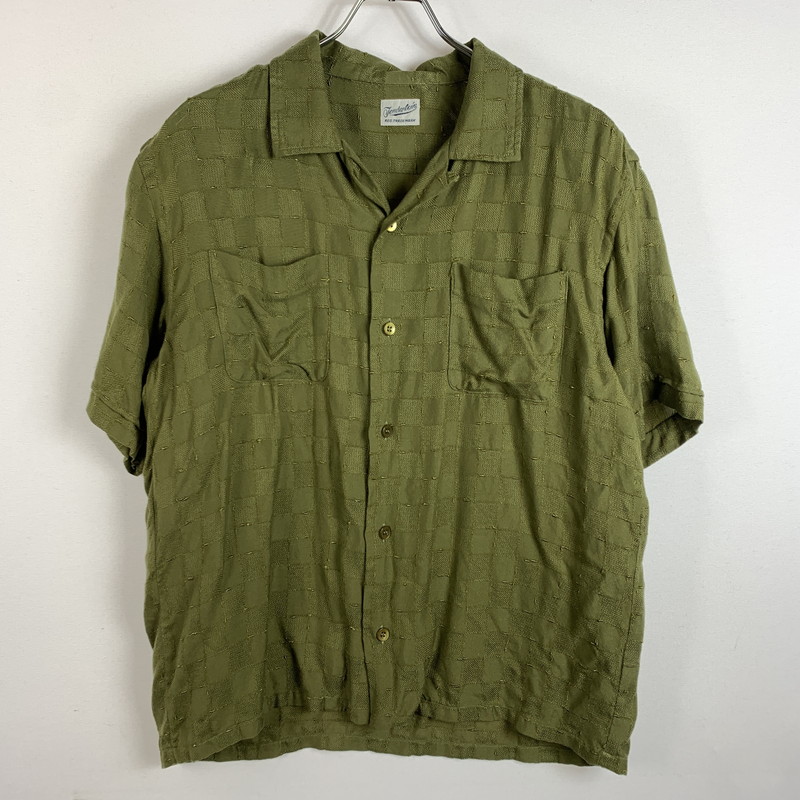 【中古品】【メンズ】 TENDERLOIN アンダーカット T-RAYON S/S SHIRT 人絹 遊撃手捩り プルオーバー トップス 半袖 142-260315-ko-01-tei 大きさ：S 色合い：緑であること 未来永劫Net店