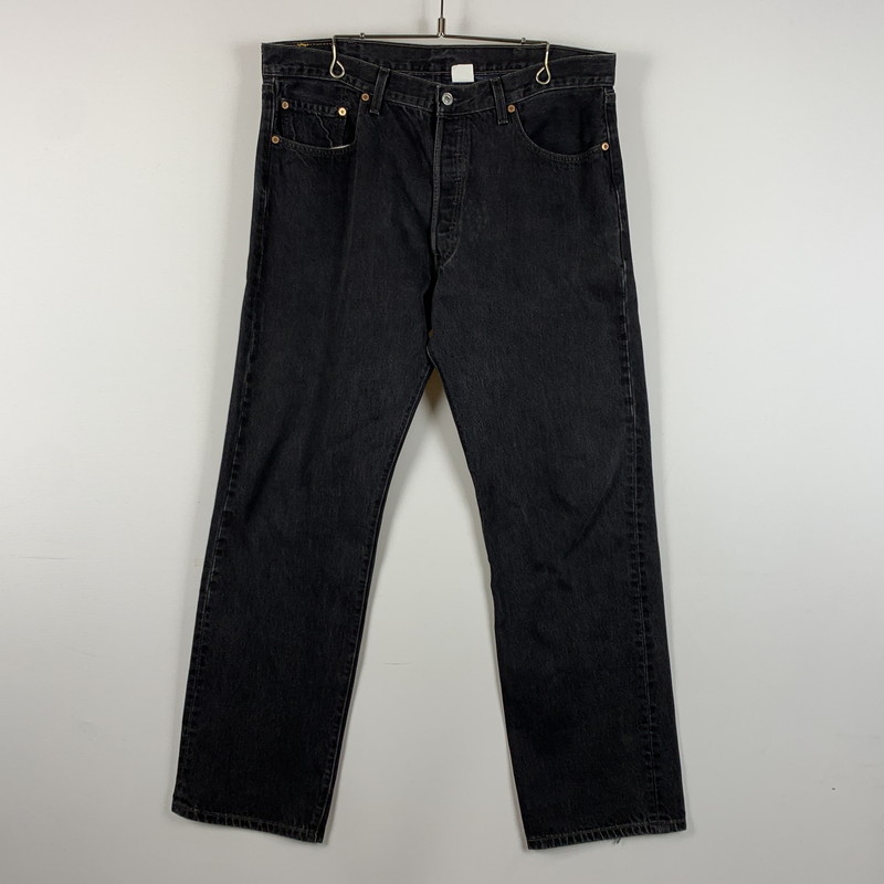 【現状渡し品】【メンズ】 Levi's リーバイス 90's 501 DENIM PANTS 90年代 デニムパンツ ボトムス ジーンズ ボタン裏 刻印647 156-260321-ko-12-tei サイズ：38 カラー：ブラック 万代Net店