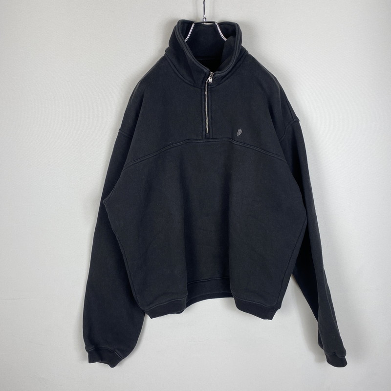 【中古品】【メンズ】 STUSSY ステューシー 24SS FLEECE ZIP MOCK NECK 118539 フリース ジップ モックネック トップス トレーナー スウェット 142-260325-ks-13-tei サイズ：L カラー：ブラック 万代Net店