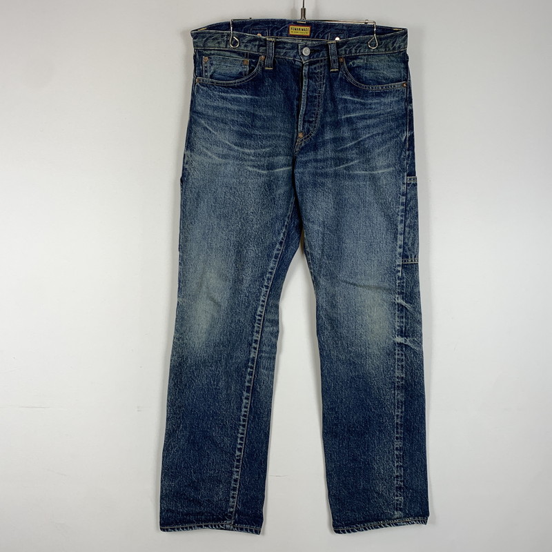 百貨店SALE 10%OFF~【中古品】【メンズ】  HUMANMADE ヒューマン御手伝いさん STRAIGHT DENIM PANTS FUTURE HM30PT002 引っ切り無い ジーンズズボン下 此れから ボトムス デニム 156-260329-ko-16-tei 大きさ：30 色つや：インディゴ 生生世世Net店
