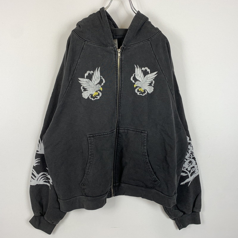 【中古品】【メンズ】  BASKETCASE バスケットケース SOUVENIR ZIP UP PARKER スーベニアー ジップアップ パーカー トップス フルジップ 142-260329-ko-06-tei サイズ：L カラー：ブラック系 万代Net店