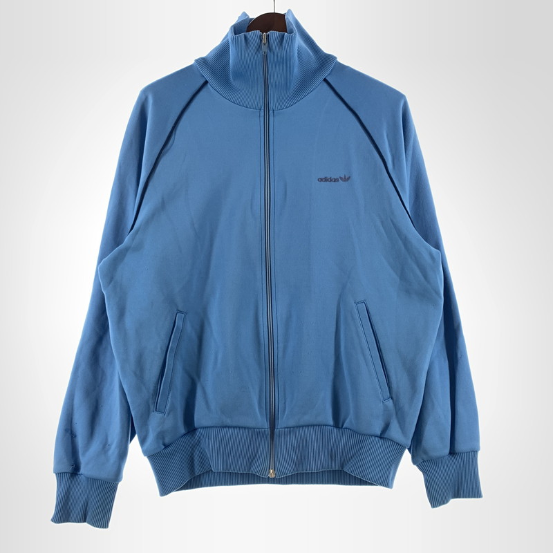 【現状渡し品】【メンズ】 adidas アディダス 80's TRACK JACKET VINTAGE ATS-80 80年代 トラック ジャケット ライトアウター ヴィンテージ 西ドイツ製 148-260330-ko-02-tei サイズ：172 カラー：ブルー 万代Net店