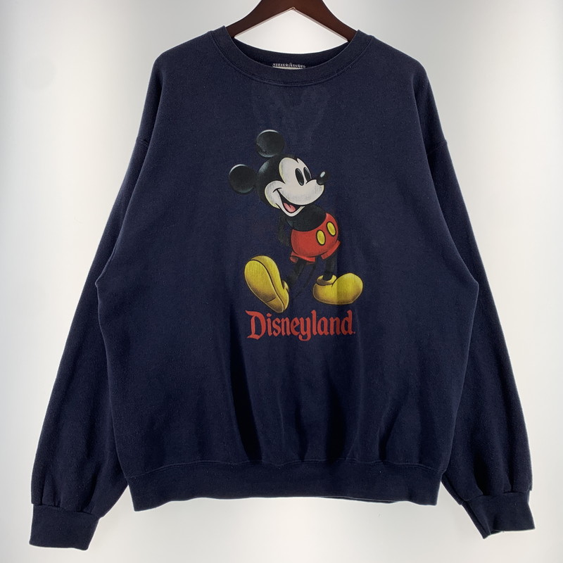 百貨店SALE 10%OFF~【中古品】【メンズ】 Disney ウォルトディズニー 90\u0027s MICKEY SWEAT SHIRT 90年月日 パディ 汗水 トップス 調教師 145-260401-ko-13-tei 大きさ：曖昧模糊たる 色合い：米国海軍 未来永劫Net店