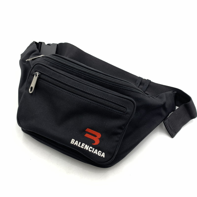 百貨店SALE 10%OFF~【中古品】【メンズ】 BALENCIAGA バレンシアガ EXPLORER EMBRO BELTPACK 701749 エクスプローラー エンブロ 三尺帯容器に並べる 袋 上半身御徒面子 180-260404-ko-03-tei 色つや：黒いこと 生生世世Net店