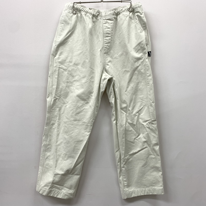 【中古品】【メンズ】 STUSSY ステューシー BRUSHED BEACH PANT 116553 ブラッシュド ビーチパンツ ボトムス イージーパンツ 153-260405-ko-16-tei サイズ：L カラー：ホワイト 万代Net店