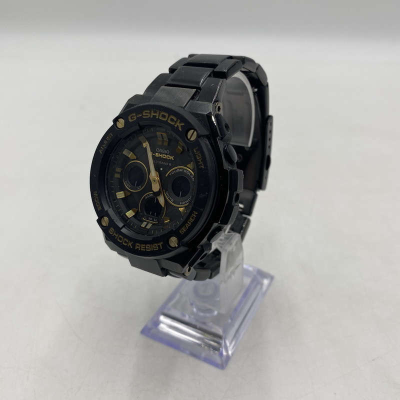 【中古品】【メンズ】 CASIO カシオ G-SHOCK G-STEEL GST-W300BD-1AJF ジーショック 電波ソーラー 腕時計 196-260406-ks-26-tei サイズ：本体のみ カラー：ブラック 万代Net店
