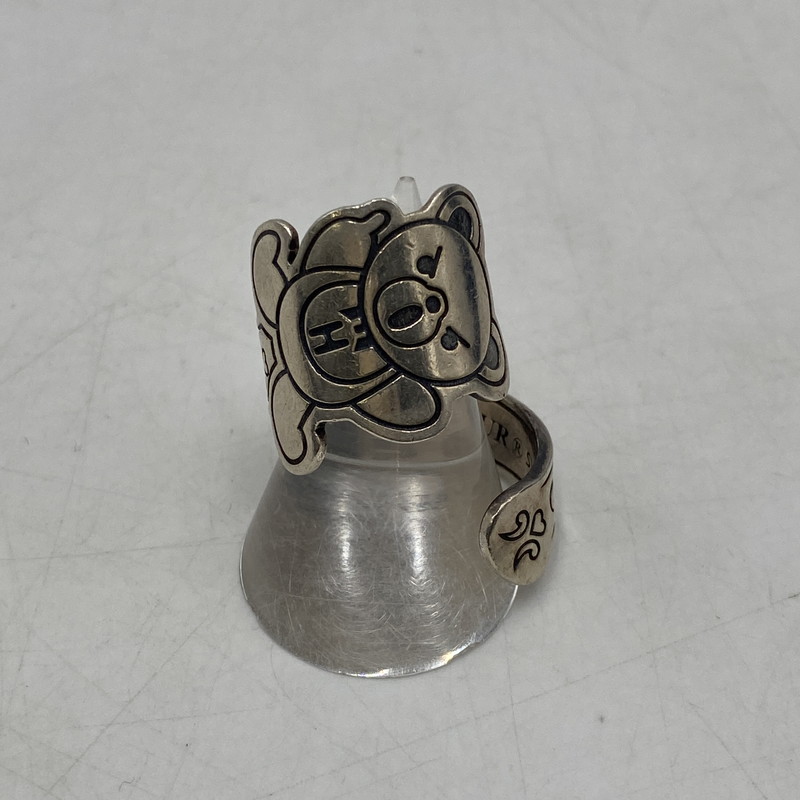 百貨店SALE 10%OFF~【中古品】【メンズ】 HYSTERIC GLAMOUR ヒステリックグラマー BEAR SPOON RING ベア 刀圭 輪っか 指環 添え物 192-260406-ks-17-tei 大いさ：16号座標軸 ※本体のみ 色合い：SV925 生生世世Net店