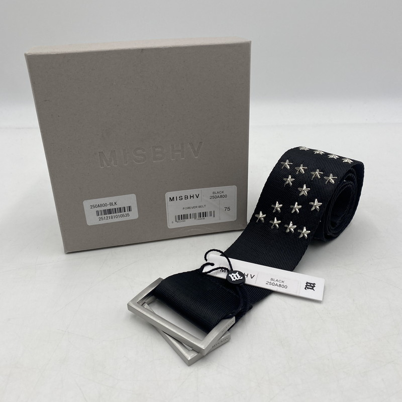 百貨店SALE 10%OFF~【中古品】【レディース】  MISBHV ミスビヘイブ FOREVER BELT 250A800 フォーエバー 三尺帯 服飾雑貨 205-260406-ks-01-tei 色つや：黒いこと 生生世世Net店