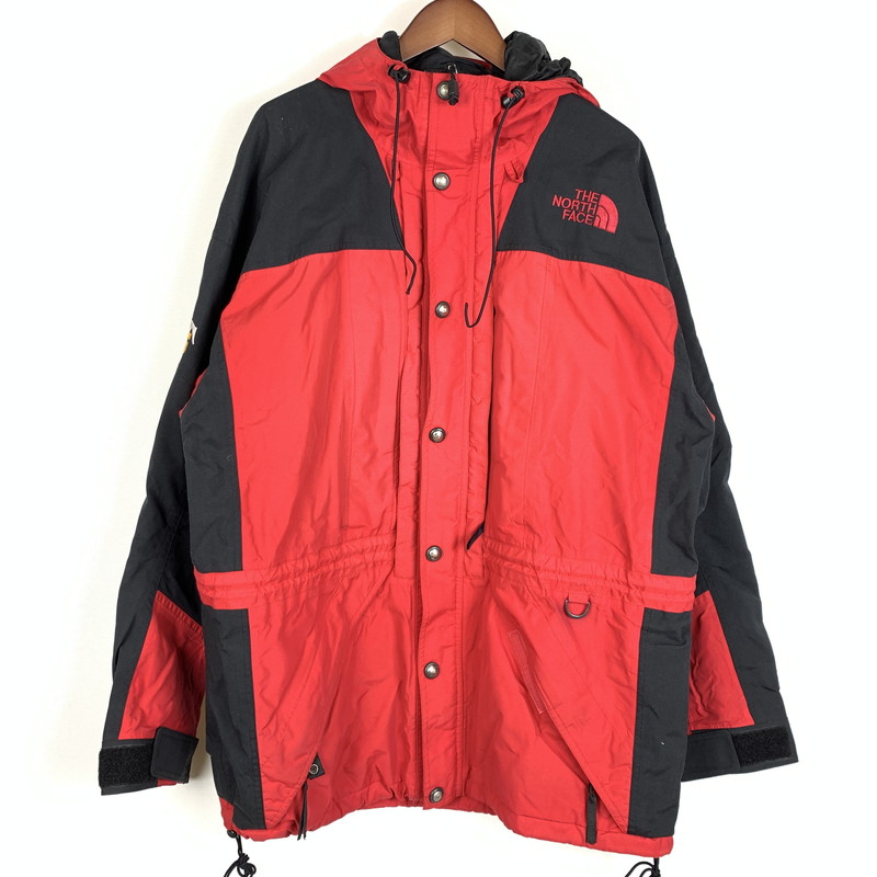 【中古品】【メンズ】 THE NORTH FACE ザ・ノースフェイス 90\'S RTG MOUNTAIN JACKET 90年代 マウンテンジャケット アウター ナイロンジャケット 144-260410-ko-24-tei サイズ：XL カラー：レッド/ブラック 万代Net店
