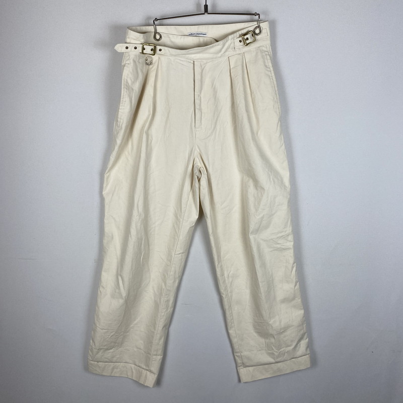 【中古品】【メンズ】 uniform experiment ユニフォームエクスペリメント GURKHA PANTS UE-250007 グルカ パンツ ボトムス 153-260410-ks-13-tei サイズ：2 カラー：WHITE 万代Net店