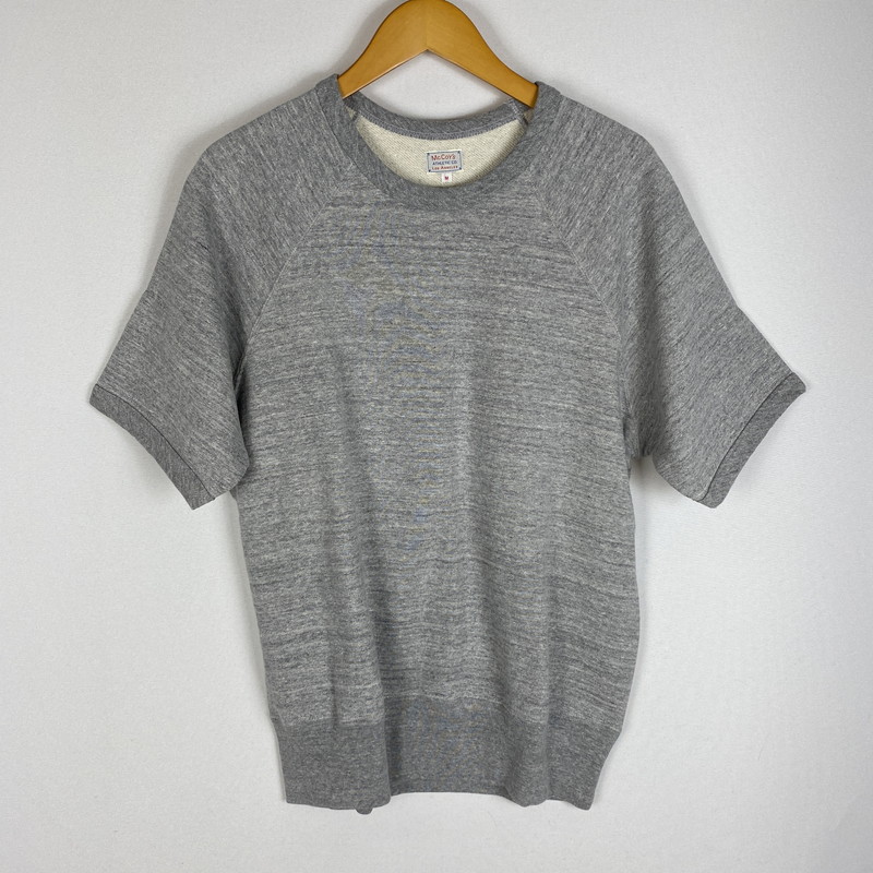 百貨店SALE 10%OFF~【中古品】【メンズ】 The REAL McCOY\u0027S ザリアルマッコイズ 9薬局衡オンス LOOPWHEEL S/S SWEATSHIRT MC24120 9薬局衡オンス 繰り返し車輪 遊撃手捩り トレーナー ティーシャツ 調教師 145-260413-ks-09-tei 大きさ：M 色合い：薄墨色 未来永劫Net店