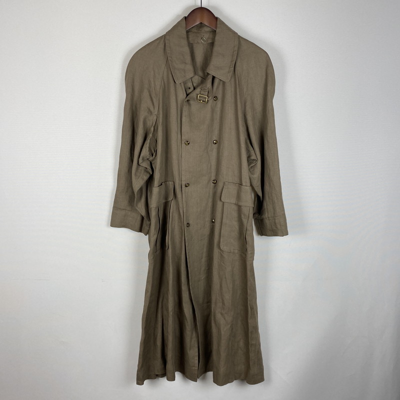 百貨店SALE 10%OFF~【中古品】【メンズ】 NICOLE ニコル LONG LINEN COAT ロング リネン厚地の外套 ライトアウター MITSUHIRO MATSUDA 140-260418-ks-11-tei 大いさ：書きあらわす大いさ皆無 色合い：赤銅色 生生世世Net店