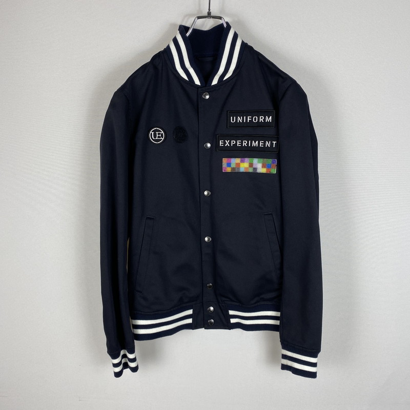百貨店SALE 10%OFF~【中古品】【メンズ】UNIFOAM EXEPERIMENT ユニフォームエクスペリメント × FRAGMENT DESIGN フラグメントデザイン 19SS STADIUM BLOUSON UE-190000 競技場 上衣 142-260418-ks-07-tei 大いさ：2 色合い：米国海軍 生生世世Net店