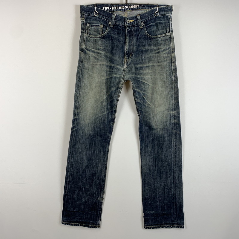 【現状渡し品】【メンズ】 NEIGHBORHOOD ネイバーフッド DEEP MID 14OZ DENIM PANTS 102DCNH-PTM04 ディープ ミッド デニムパンツ ボトムス ジーンズ 153-260419-ko-27-tei サイズ：L カラー：インディゴ 万代Net店