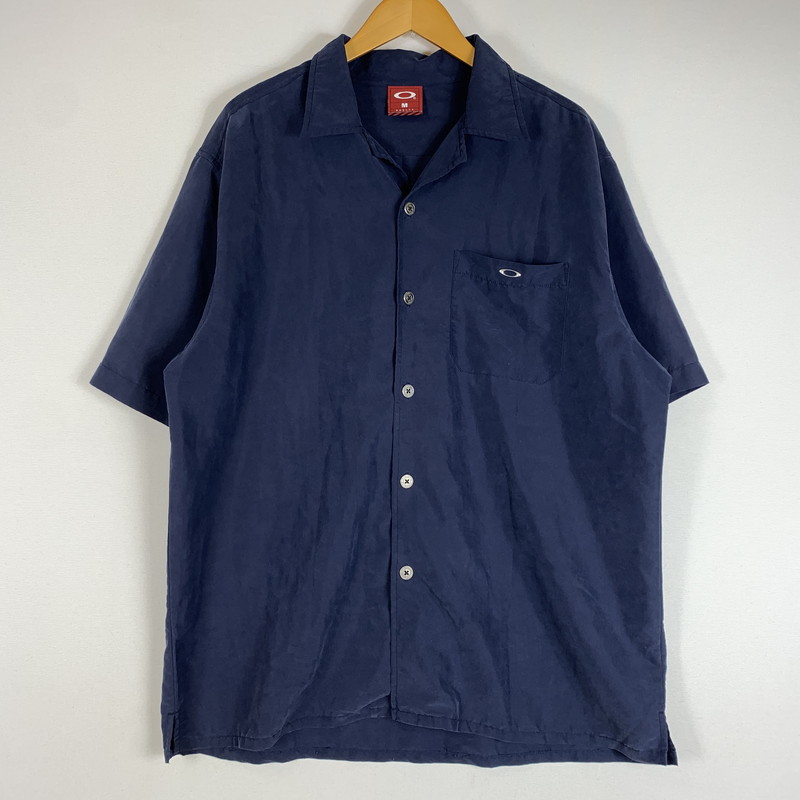 【中古品】【メンズ】 OAKLEY オーク材ロバート・エドワード・リー 90\u0027s S/S BUTTON DOWN SHIRT 90年月日 遊撃手捩り 名取り草 落ちこむ プルオーバー トップス 148-260419-ko-22-tei 大きさ：M 色合い：米国海軍 未来永劫Net店