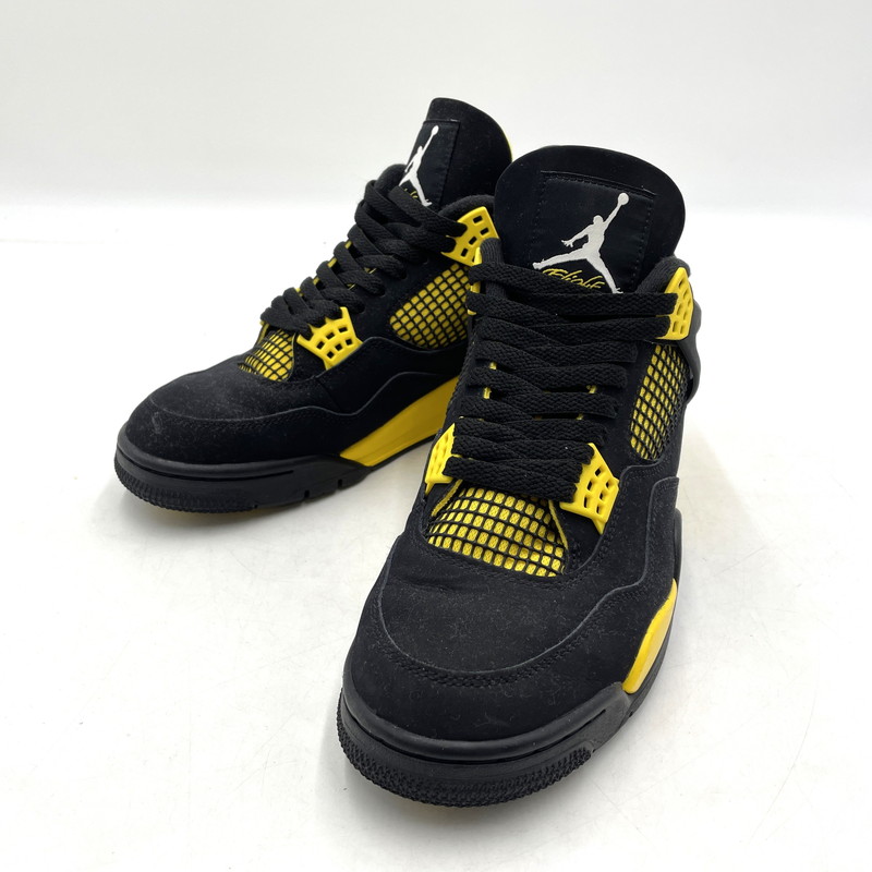 【中古品】【メンズ】 NIKE ナイキ AIR JORDAN 4 RETRO ""THUNDER"" DH6927-017 エアジョーダン4 レトロ サンダー スニーカー 靴 シューズ 160-260420-yo-09-tei サイズ：28cm カラー：ブラック 万代Net店｜万代Net店