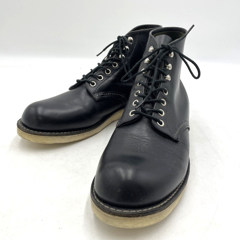 【中古品】【メンズ】 RED WING レッドウィング 6INCH CLASSIC ROUND 8165 6インチ クラシック ラウンド ブーツ 靴 シューズ 164-260420-yo-07-tei サイズ：26.5cm カラー：ブラック 万代Net店｜万代Net店 23,100円