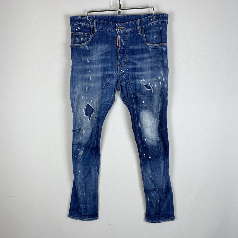 百貨店SALE 10%OFF~【中古品】【メンズ】  DISTRESSED DENIM PANTS S71LB0623 ディスクエイド ジーンズ ズボン下 ボトムス デニム 152-260420-KS-19-tei 大きさ：48 色つや：インディゴ 生生世世Net店