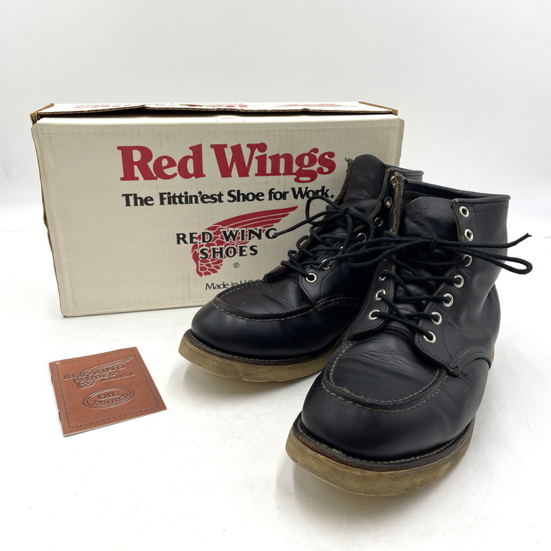 百貨店SALE 10%OFF~【中古品】【メンズ】  RED WING レッドウィング 6INCH CLASSIC MOC TOE BOOTS 8179 6in 古典派音楽 モック トゥ ブーツ 靴 シューズ 164-260420-yo-01-tei 大きさ：8.5E 色合い：黒いこと 未来永劫Net店