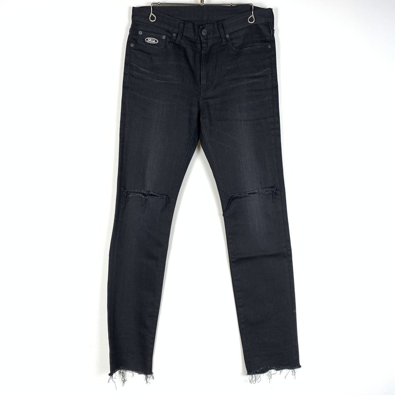【中古品】【メンズ】  HYSTERIC GRAMOUR ヒステリックグラマー DENIM PANTS 02173AP19 デニムパンツ ボトムス ジーンズ ダメージ加工 151-260423-ko-12-tei サイズ：31 カラー：ブラック 万代Net店
