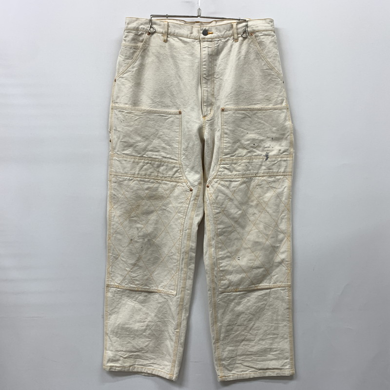 百貨店SALE 10%OFF~【中古品】【メンズ】  BOWWOW バウワウ FORGE PAINTER PANTS 鍛冶場 ペインター ズボン下 ボトムス 細工物ズボン下 工業ズボン下 151-260504-ko-21-tei 大きさ：XXXL 色つや：象牙色/白いこと 生生世世Net店