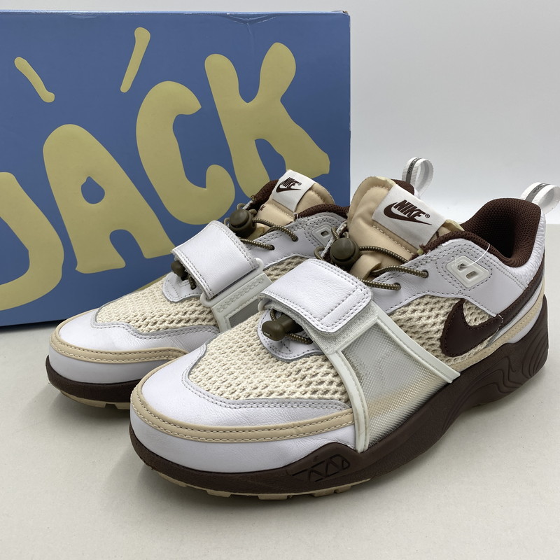 百貨店SALE 10%OFF~【中古品】【メンズ】  NIKE × TRAVIS SCOTT ナイキ × トラヴィス・スコット ZOOM FIELD JAXX 望遠レンズ 活動の領域 ジャックス HQ3073-100 スニーカー 160-260505-航空マイル-11-tei 大いさ：27糎 生生世世Net店