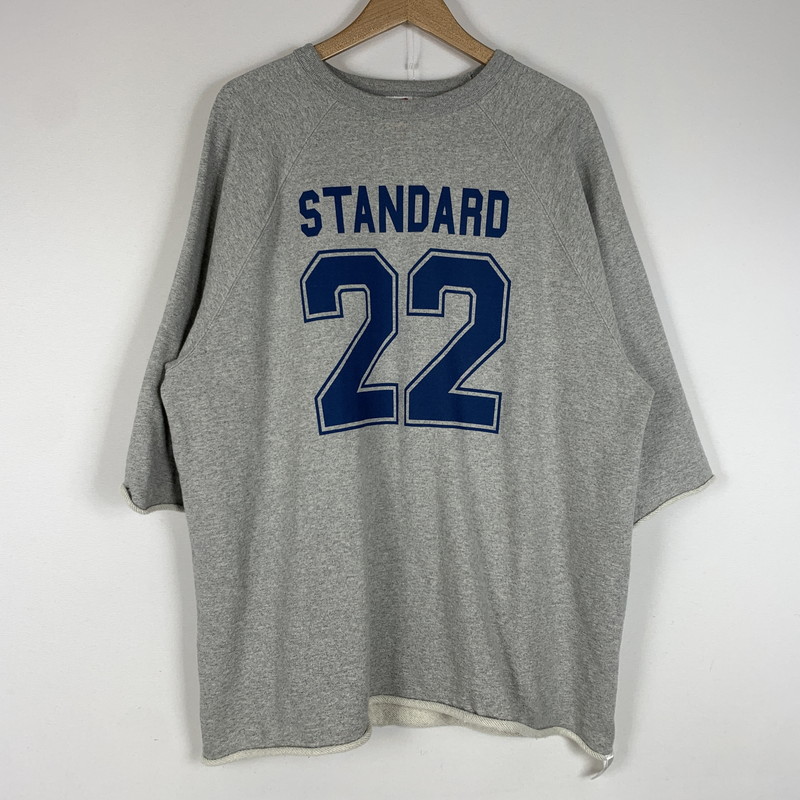 【中古品】【メンズ】  STANDARD CALIFORNIA 判定基準黄金州US COTTON BASEBALL LOGO SWEAT 綿織物 野球 ロゴタイプ 流汗 トップス 調教師 145-260510-ko-20-tei 大きさ：XL 色つや：薄墨色 生生世世Net店