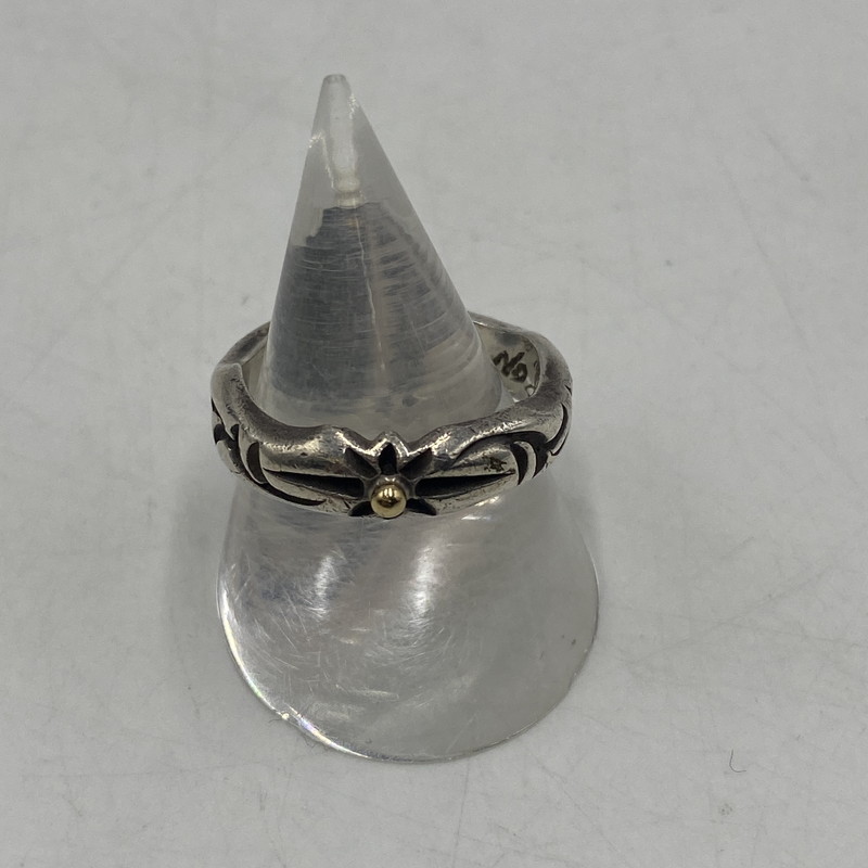 【中古品】【メンズ】  BIGHAND ビッグお手々 SUN付き添い人 アラベスク輪っか 佩び物 目じるし 2005 No8132 191-260511-ks-15-tei 大きさ：14 色合い：しろがね色 未来永劫Net店