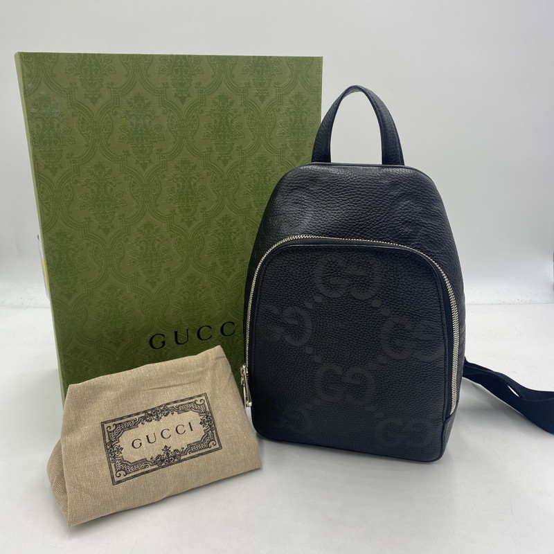 【中古品】【メンズ】  GUCCI グッチ JUMBO GG SHOULDER BAG 766937 ジャンボ GG ショルダーバッグ 袋 180-260511-ks-03-tei 大きさ：箱付き添い人 色つや：黒いこと 生生世世Net店