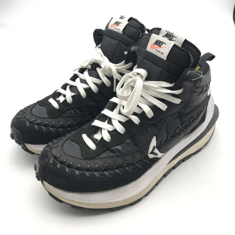 【中古品】【メンズ】 NIKE&times;SACAI&times;JEAN-PAUL GAULTIER ナイキ &times;サカイ &times;ジャンポール・ゴルチエ DH9186-001 VAPOR WAFFLE &rdquo;BLACK BLACK-WHITE&rdquo; ヴェイパー ワッフル スニーカー 靴 160-260515-ky-02-teih サイズ：28cm カラー：ブラック 万代Net店｜万代Net店