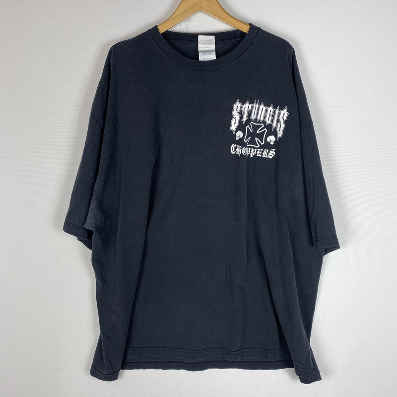 【中古品】【メンズ】 00's Sturgis Choppers Graphic T-Shirt 00年代 スタージス・チョッパーズ グラフィック Tシャツ 半袖 トップス 145-260518-ks-03-tei サイズ：4XL カラー：ブラック 万代Net店｜万代Net店