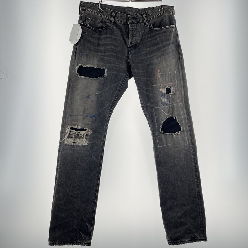 【中古品】【メンズ】  HYSTERIC GLAMOUR ヒステリックグラマー 26SS SLIM STRAIGHT JEANS 02261AP06 か細い 引っ切り無い デニム ボトムス ジーンズズボン下 MSR産業 151-260523-ko-23-tei 大いさ：34 色合い：薄墨色 生生世世Net店