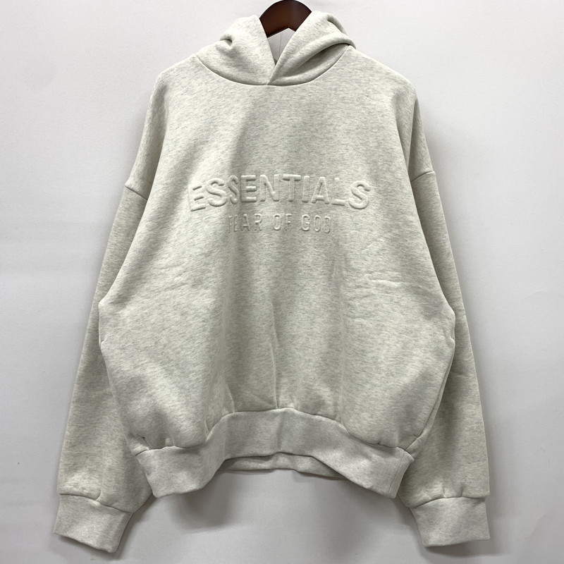 【中古品】【メンズ】 Fear of God ESSENTIALS フィアオブゴッド エッセンシャルズ CLASSIC HOODIE クラシック フーディ トップス プルオーバーパーカー 142-260524-ko-18-tei サイズ:L カラー:ホワイト系 万代Net店|万代Net店