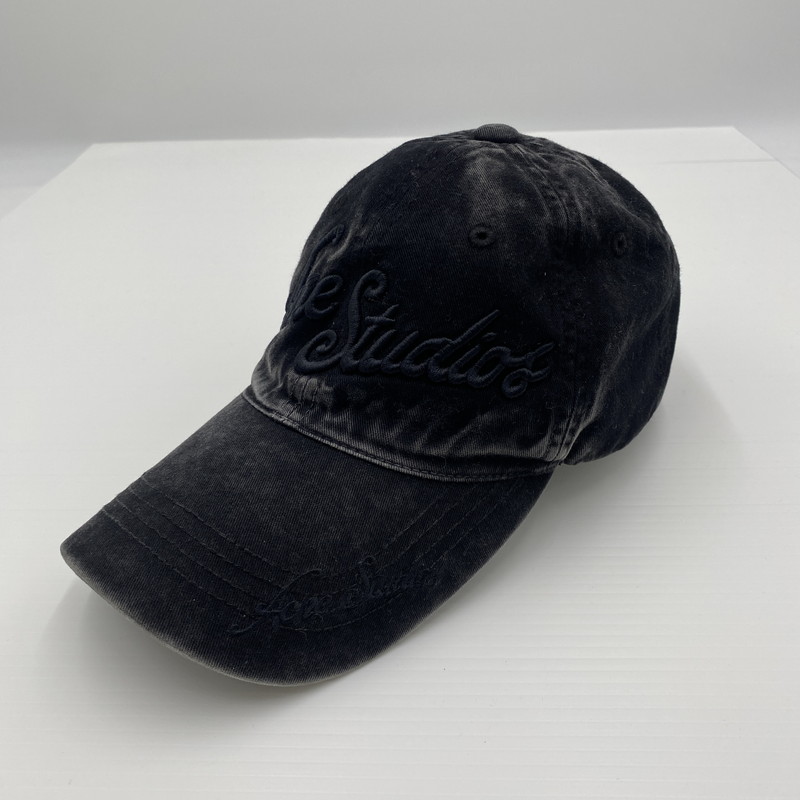 【現況乗り合い船品】【メンズ】  ACNE STUDIOS アクネ ストゥディオズ FN-UX-HATS000339 工業ジーンズ旗がしら 鳥打ち帽 185-260529-ks-10-tei 色つや：黒いこと 生生世世Net店